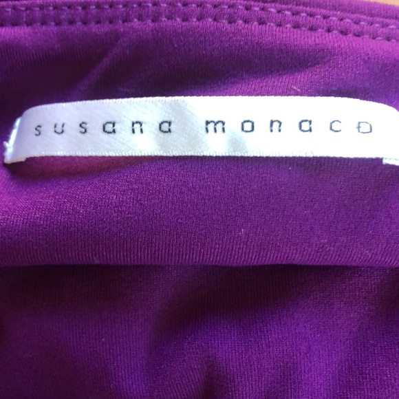 Susana Monaco Deep Purple Strapless Mini Dress – Size M - Picture 2 of 2